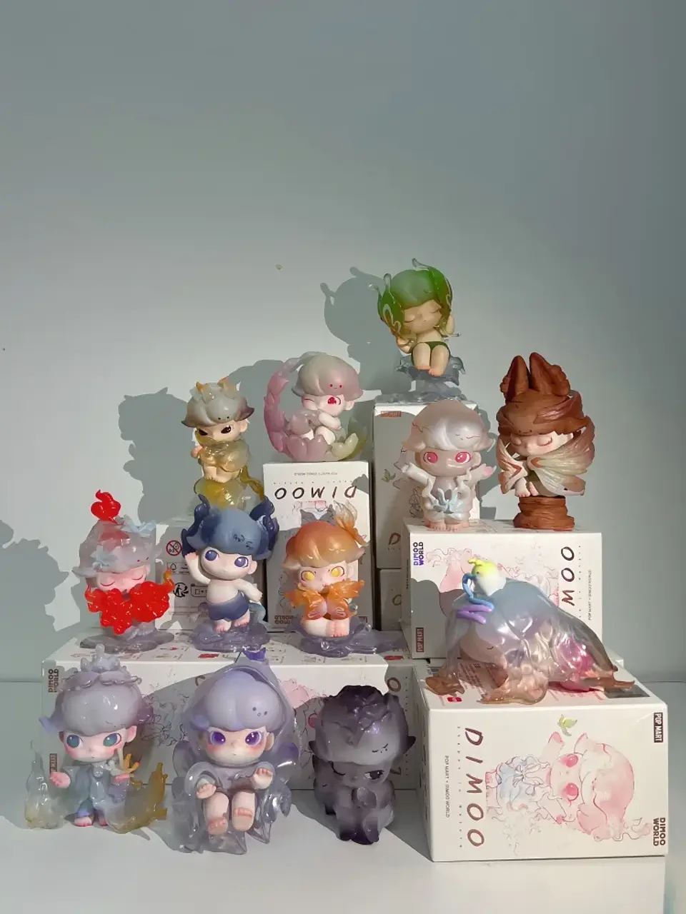 Caja ciega genuina de la serie POP MART DIMOO con forma Natural, juguetes de moda, regalo sorpresa, adorno de escritorio, muñecas, regalos del festival 45