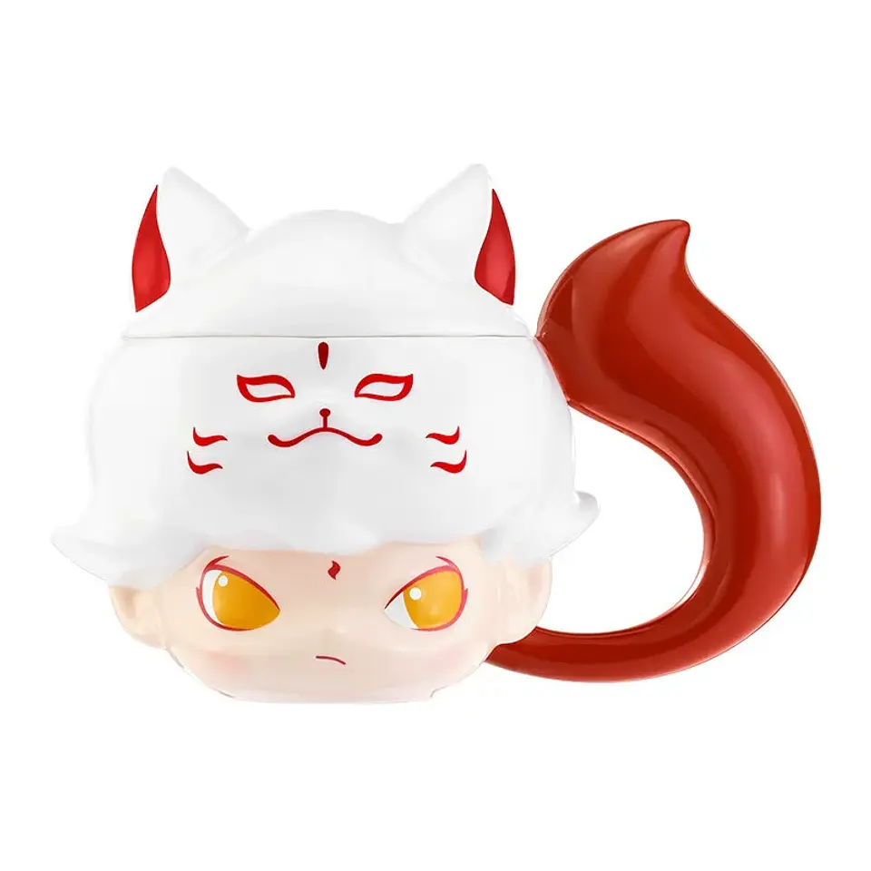 POP MART DIMOO CRYBABY Lububu Hirono Starfy Taza de Cerámica Serie Blind Box Taza de Café Portátil de Dibujos Animados Regalo Sorpresa para Niñas 45