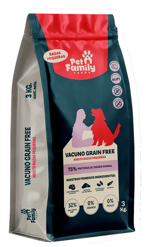 PETFAMILY GRAIN FREE RAZA PEQUEÑA 3 KG