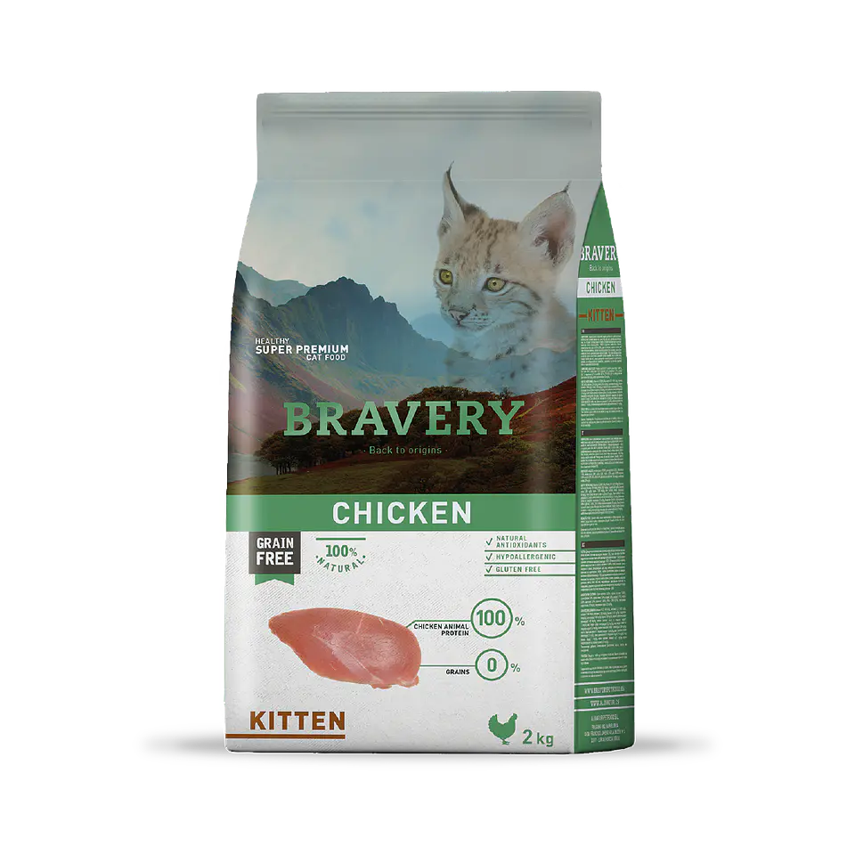 BRAVERY CHICKEN KITTEN 2 KG  1