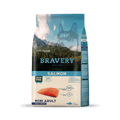 BRAVERY SALMON MINI ADULT 2 KG