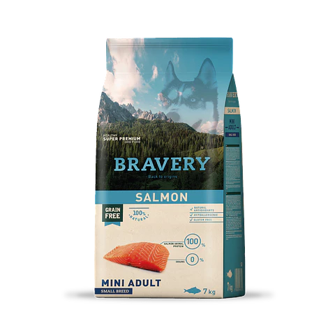 BRAVERY SALMON MINI ADULT 7 KG