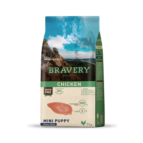BRAVERY CHICKEN MINI PUPPY 7 KG
