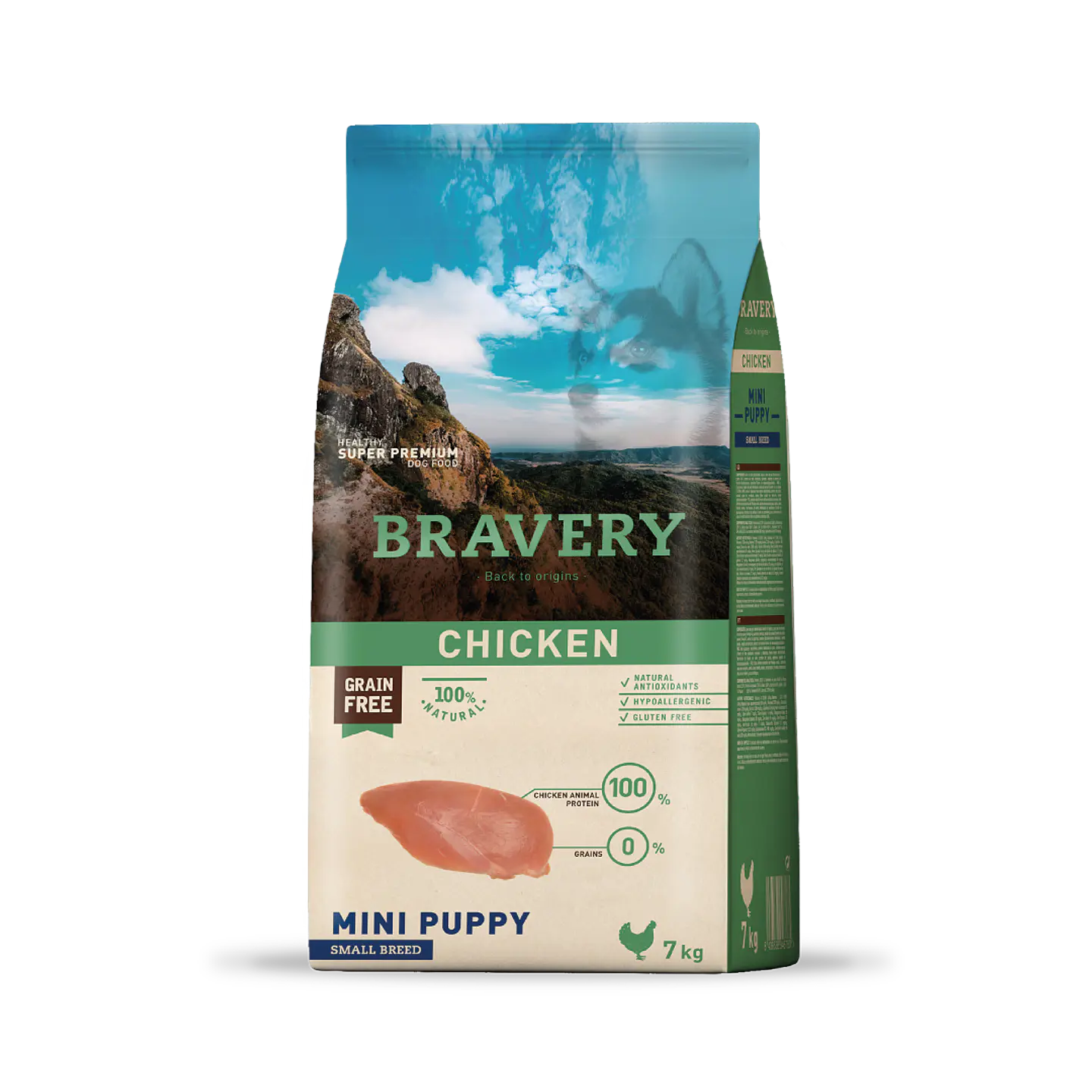 BRAVERY CHICKEN MINI PUPPY 7 KG 1