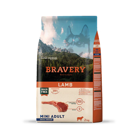 BRAVERY LAMB MINI ADULT 2 KG