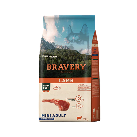 BRAVERY LAMB MINI ADULT 7 KG