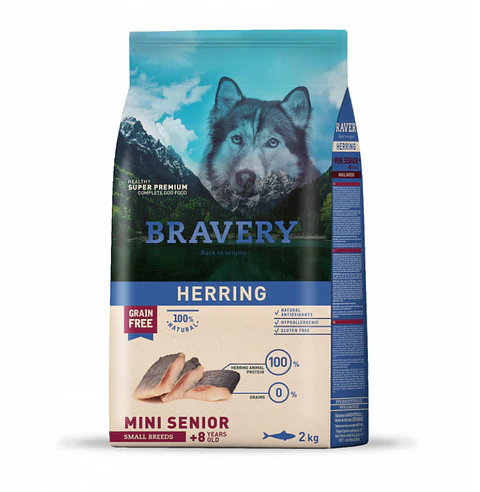 BRAVERY HERRING MINI SENIOR 2 KG
