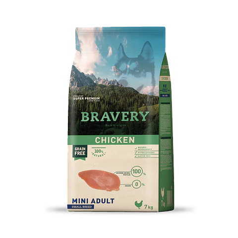 BRAVERY CHICKEN MINI ADULT 7 KG