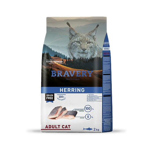 BRAVERY HERRING ADULT CAT 2 KG