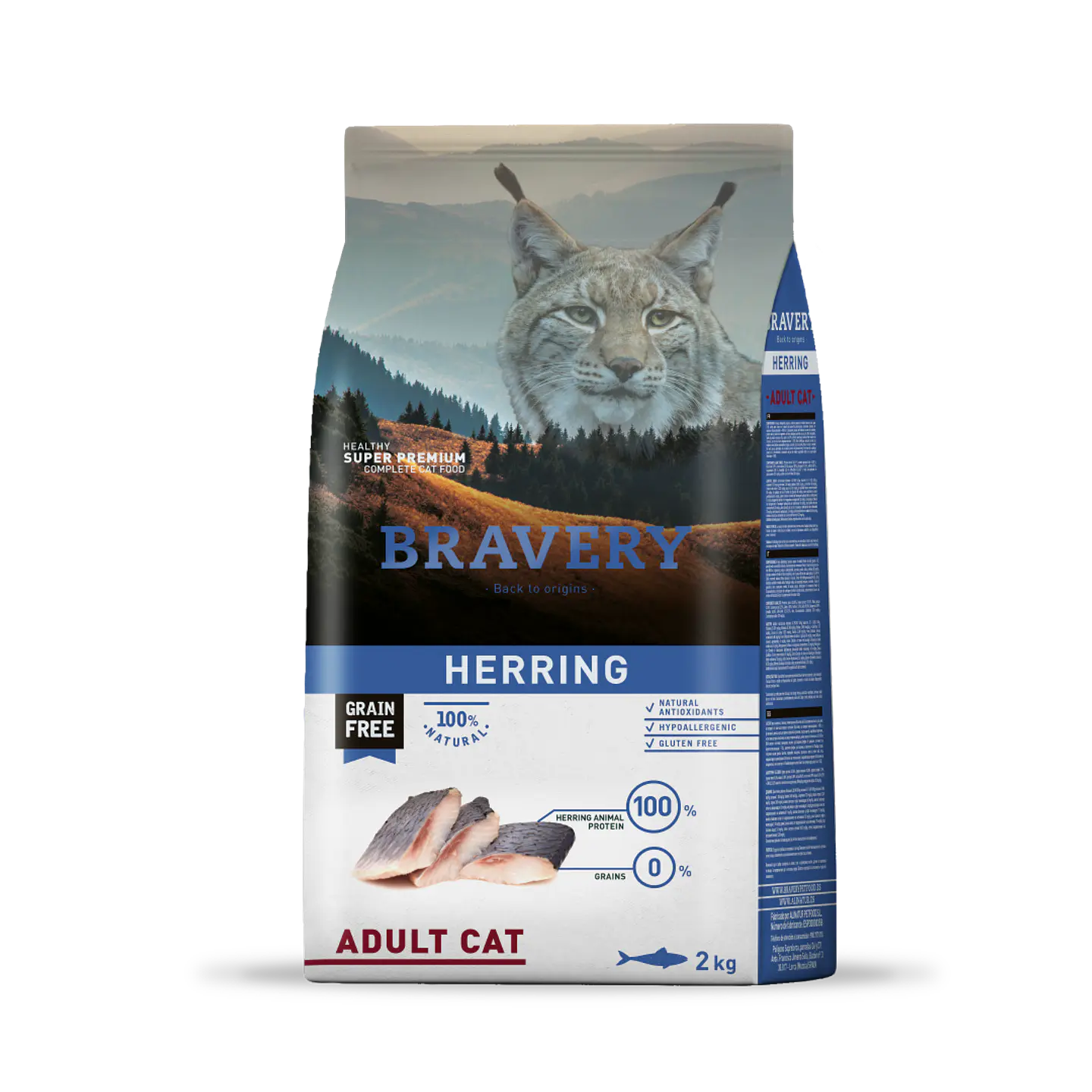 BRAVERY HERRING ADULT CAT 2 KG 1