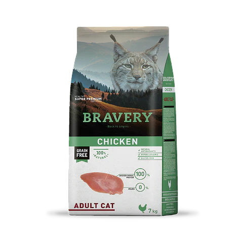 BRAVERY CHICKEN ADULT CAT 7 KG