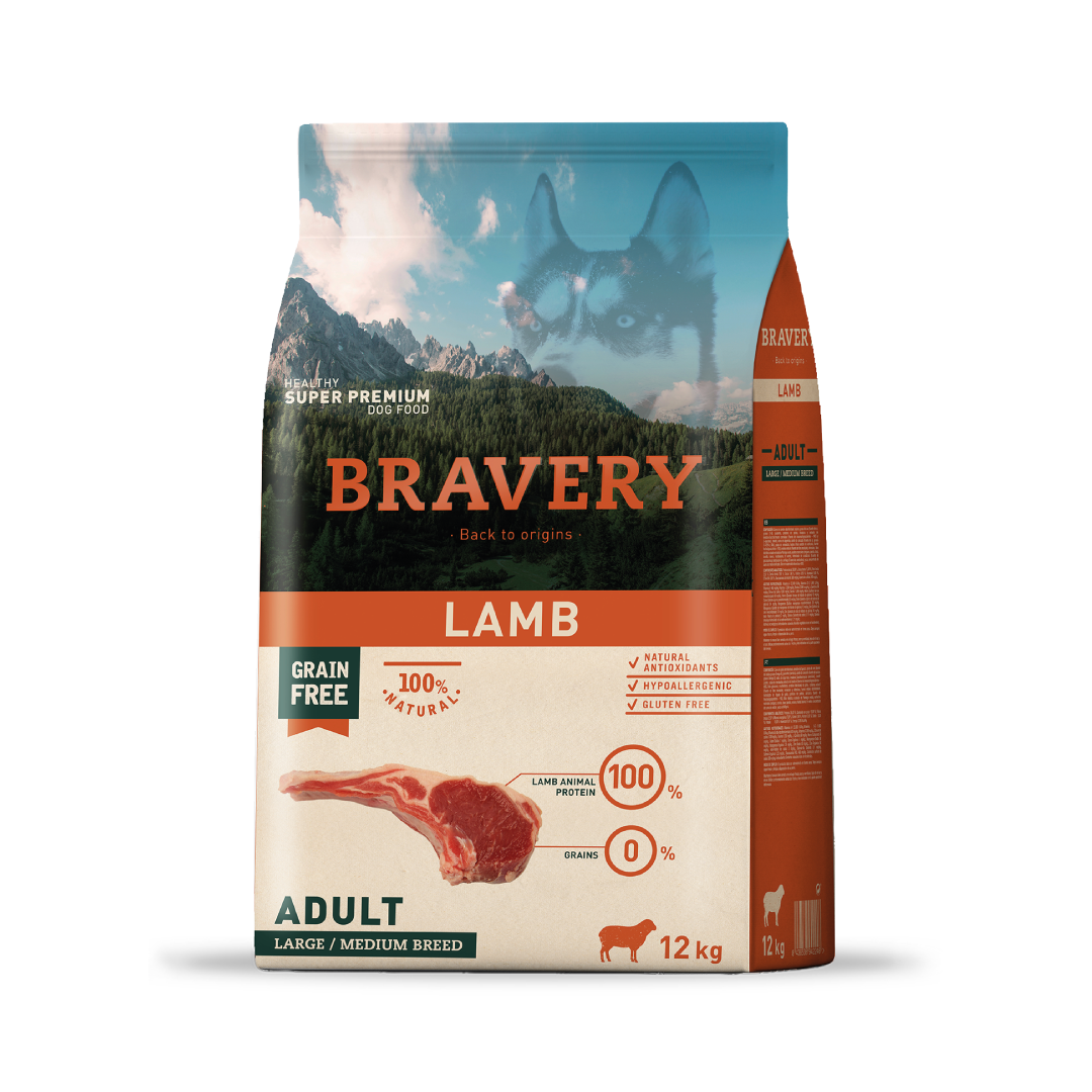 Bravery Lamb Adult Large Medium Breed 12 KG