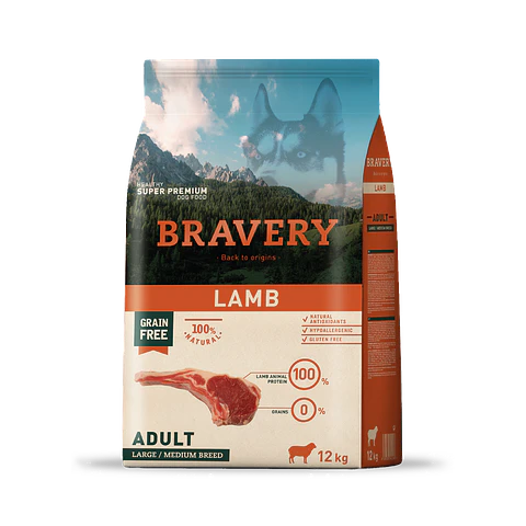 BRAVERY LAMB LARGE/MEDIUM 12 KG