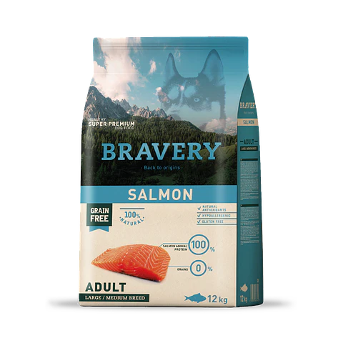 BRAVERY SALMON PUPPY LARGE/MEDIUM BREEDS 4 KG