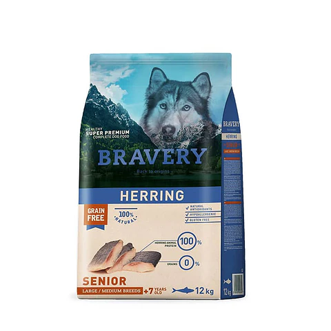 BRAVERY HERRING SENIOR LARGE/MEDIUM 12 KG