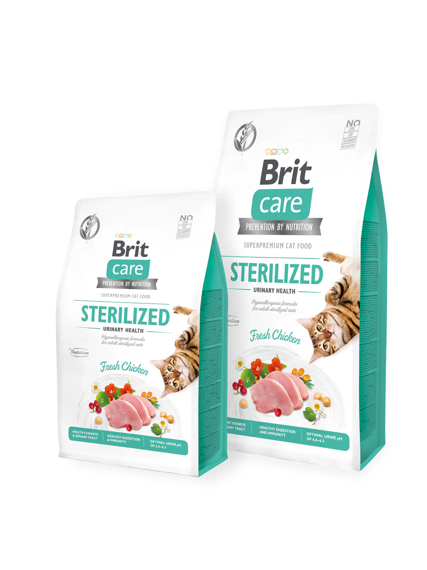 BRIT CARE CAT STERILIZED CHICKEN 2 KG 1