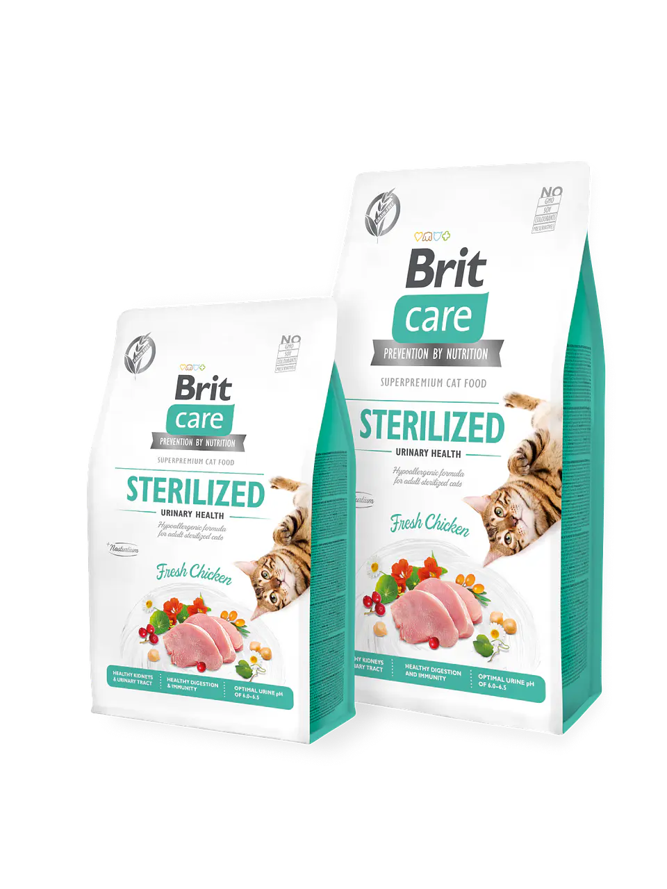 BRIT CARE CAT STERILIZED CHICKEN 2 KG 1