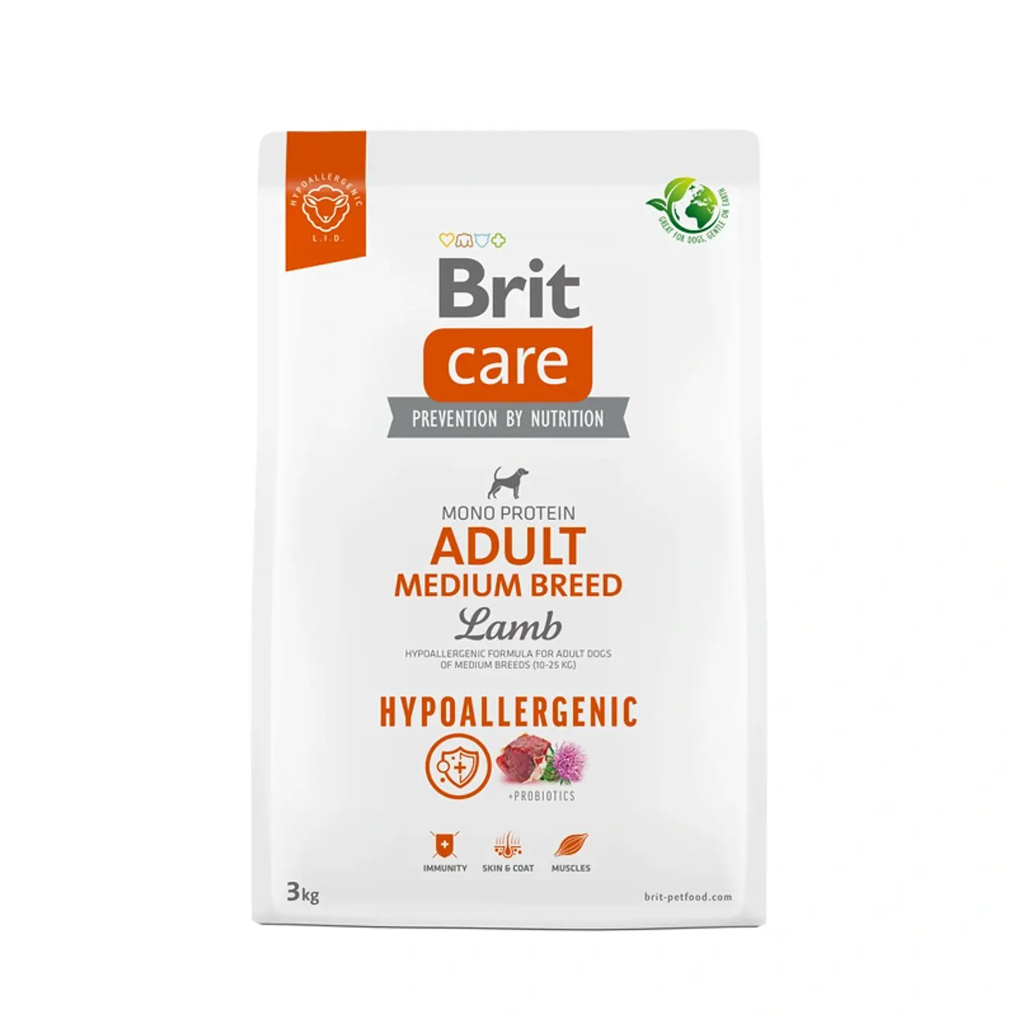 BRIT CARE ADULT MEDIMUM LAMB 3 KG 1