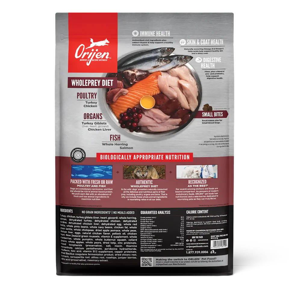 ORIJEN SMALL BREDDS 1.8KG  2