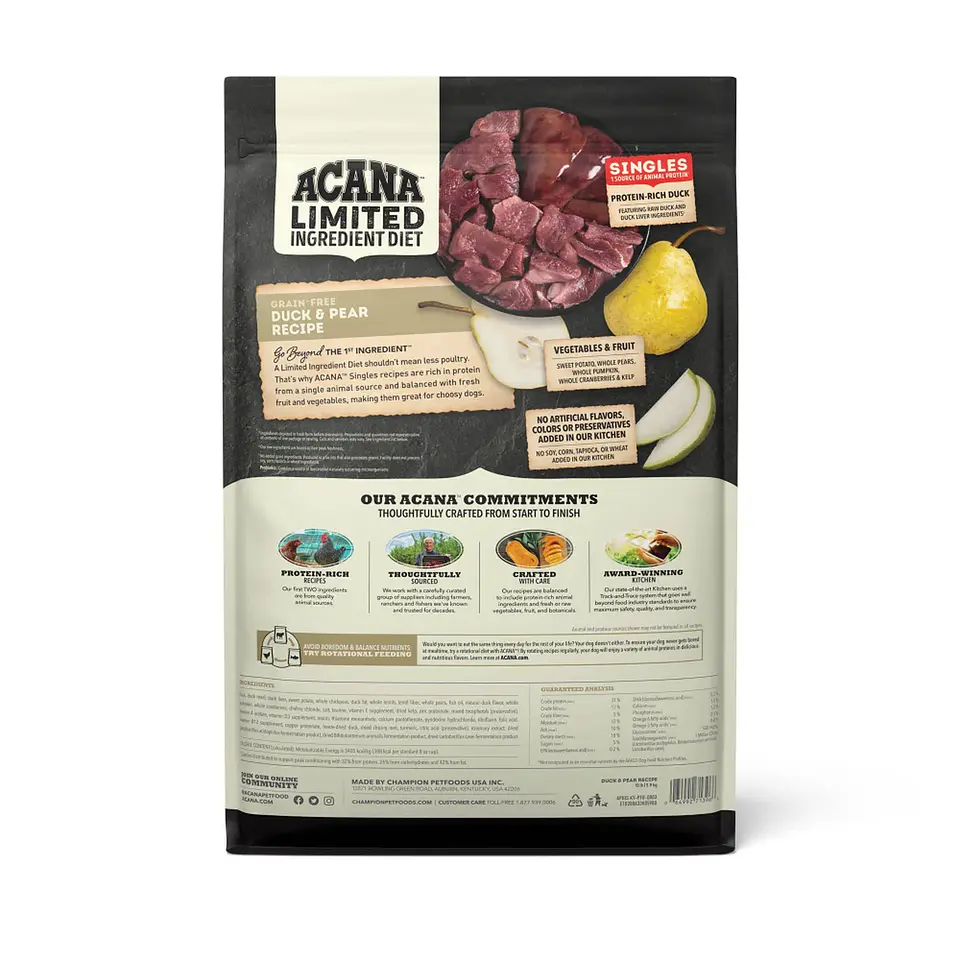 ACANA DUCK AND PEAR RECIPE 10.2 KG 2