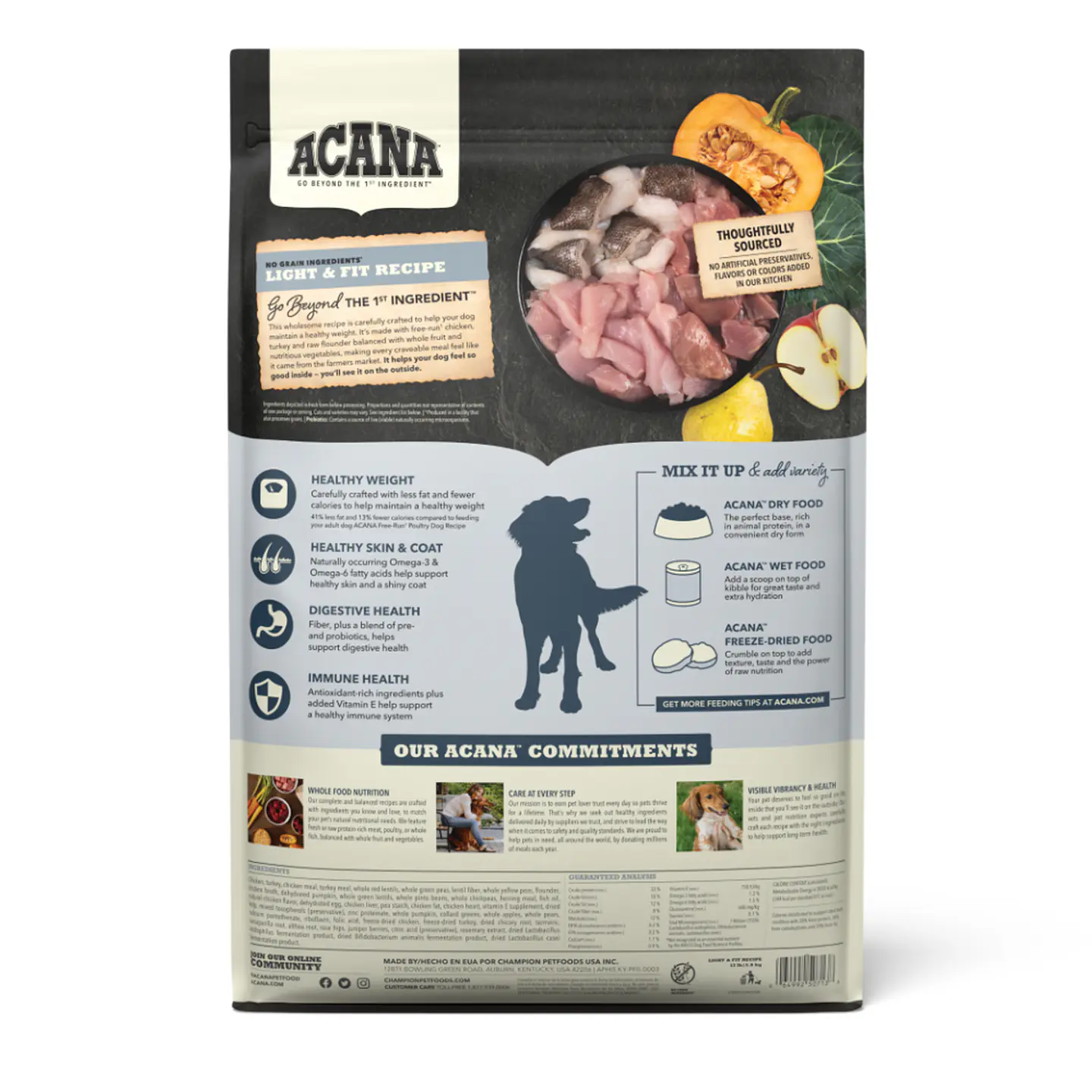 ACANA LIGHT & FIT RECIPE 5.8 KG 2
