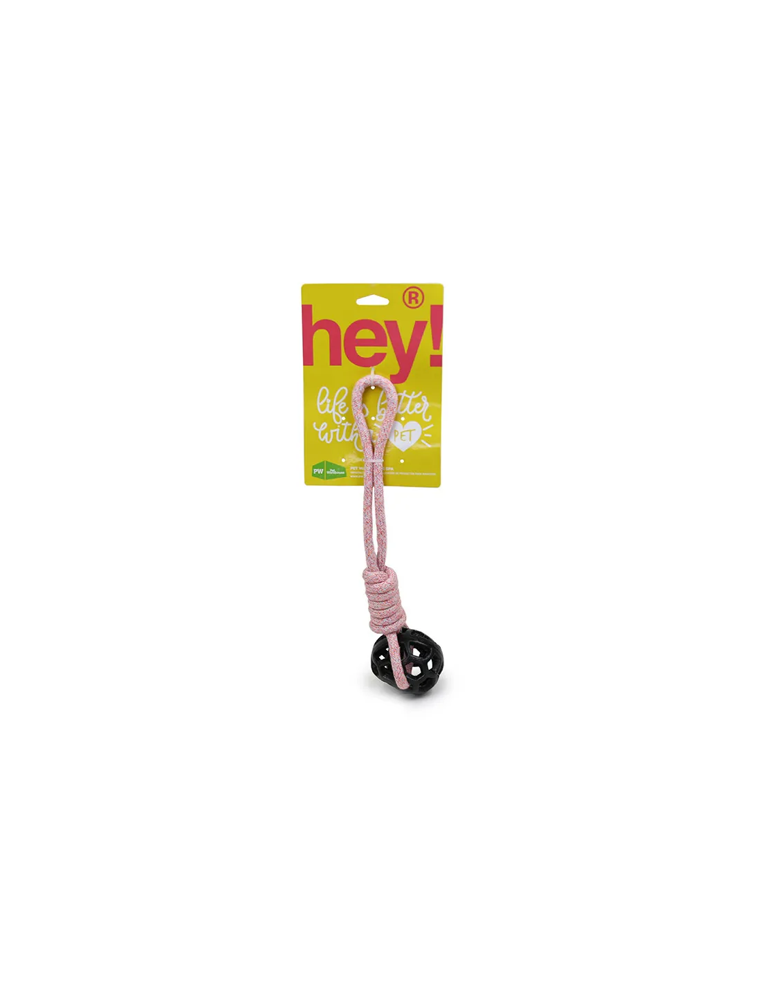 HEY JUGUETE PERRO CUERDA BOLA 35,5 CM