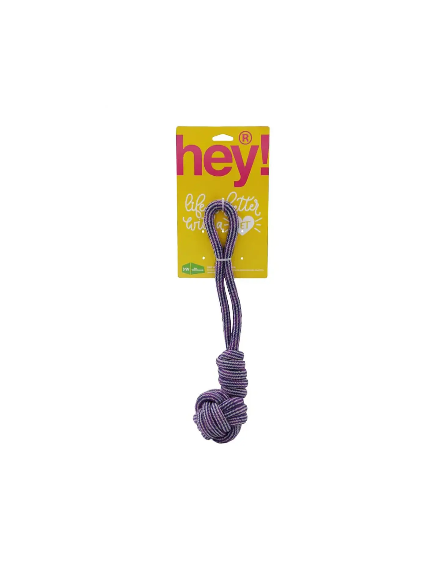HEY PERRO MAXI CUERDA MANILLA MORADO 38X8 CM 2