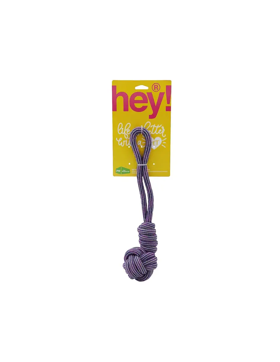 HEY PERRO MAXI CUERDA MANILLA MORADO 38X8 CM 2