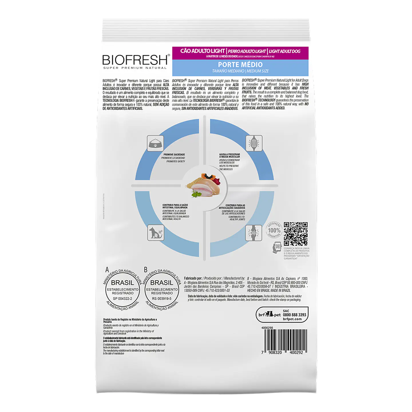 BIOFRESH LIGHT ADULTO RAZA MEDIA 10,1 KG 2