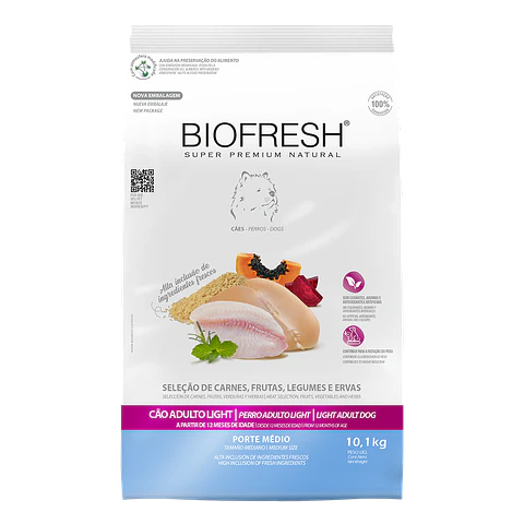 BIOFRESH LIGHT ADULTO RAZA MEDIA 10,1 KG