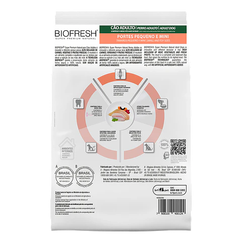 BIOFRESH ADULTOS RAZA PEQUEÑA Y MINI 3 KG