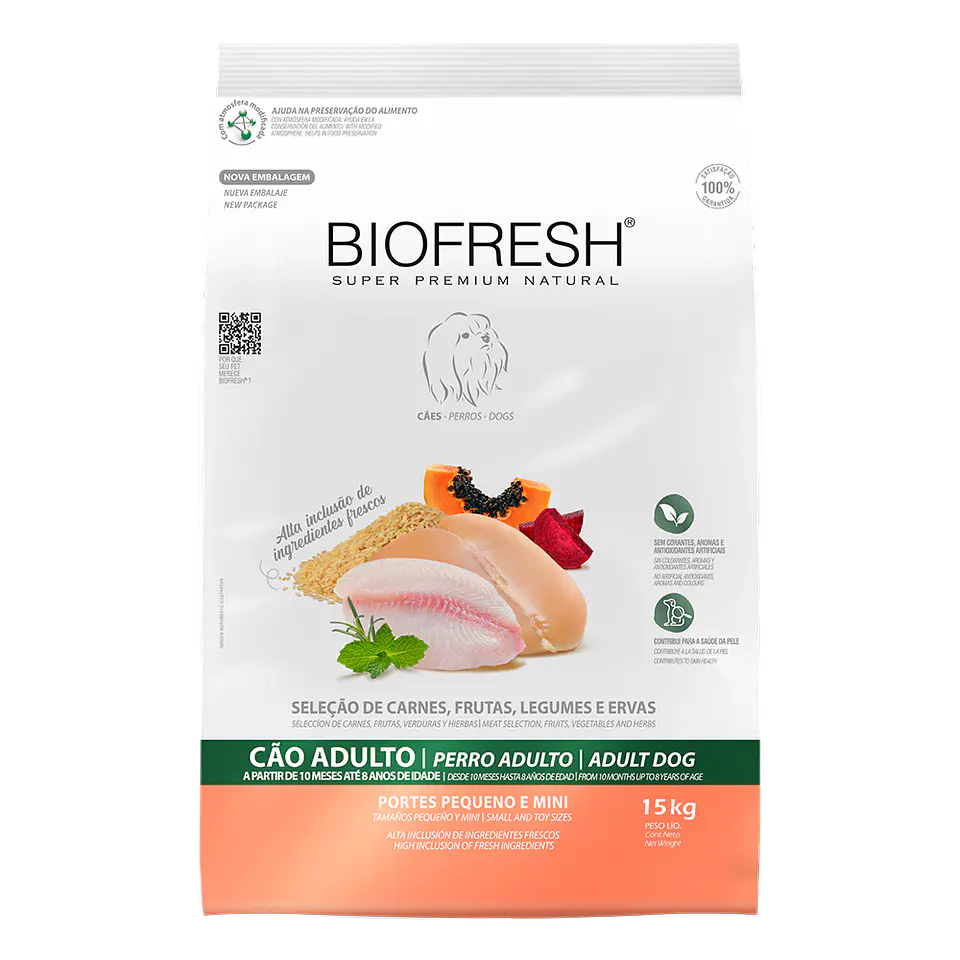 BIOFRESH ADULTOS RAZA PEQUEÑA Y MINI 3 KG 1