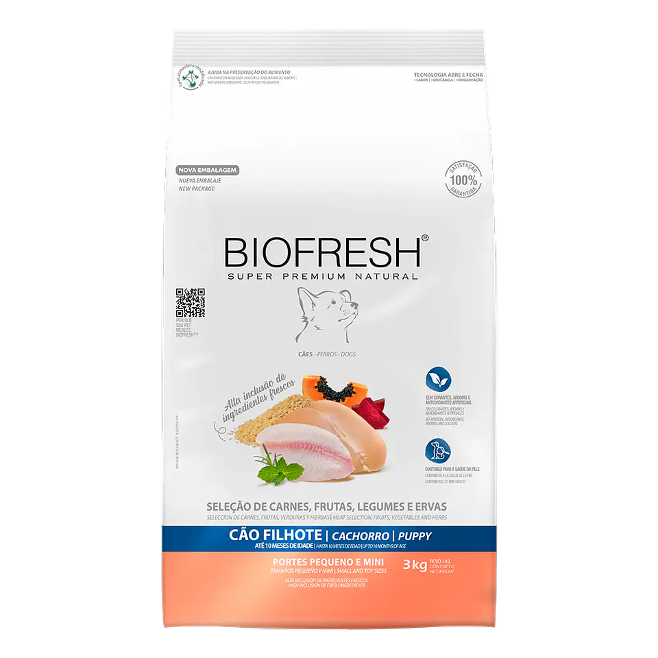 BIOFRESH CACHORROS RAZA PEQUEÑA Y MINI 3 KG 1