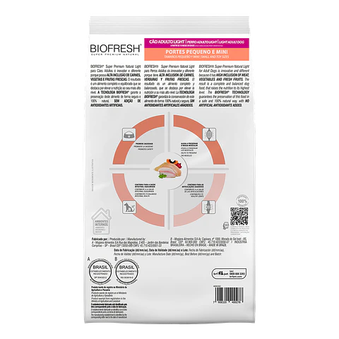 BIOFRESH LIGHT ADULTO RAZA PEQUEÑA Y MINI 3 KG