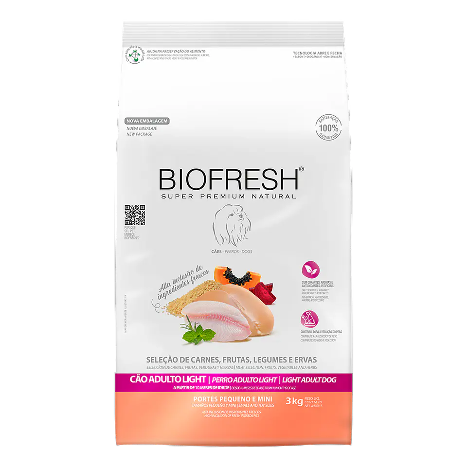 BIOFRESH LIGHT ADULTO RAZA PEQUEÑA Y MINI 3 KG 1