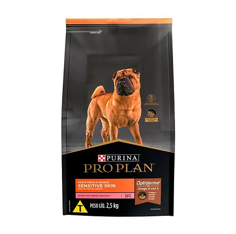 PRO PLAN SENSITIVE SKIN PORTE MEDIO Y GRANDE 12 KG