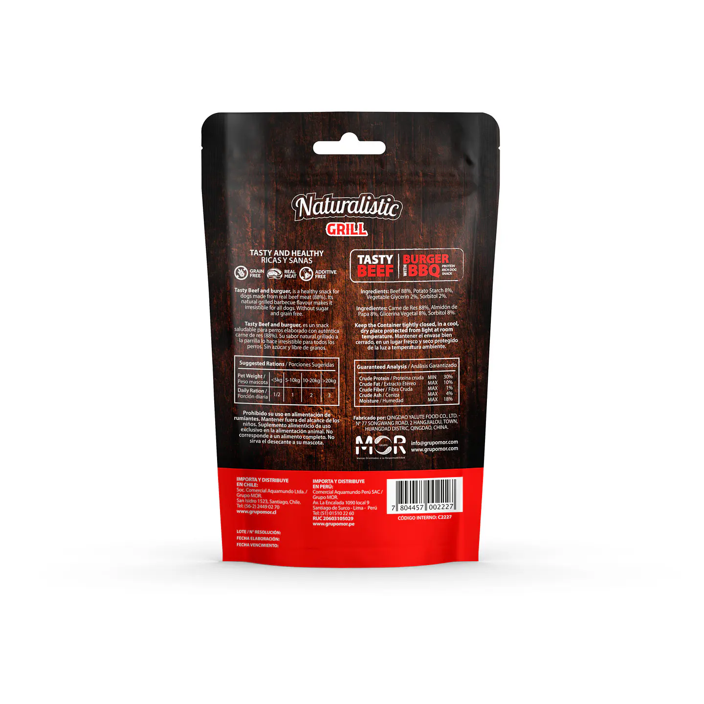 NATURALISTIC TASTY BEEF BURGER WITH BBQ 120 GR 3 UN 2