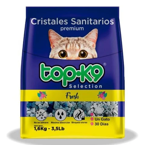 TOPKA9 ARENA CRISTALES SANITARIOS FRESH 1,6 KG