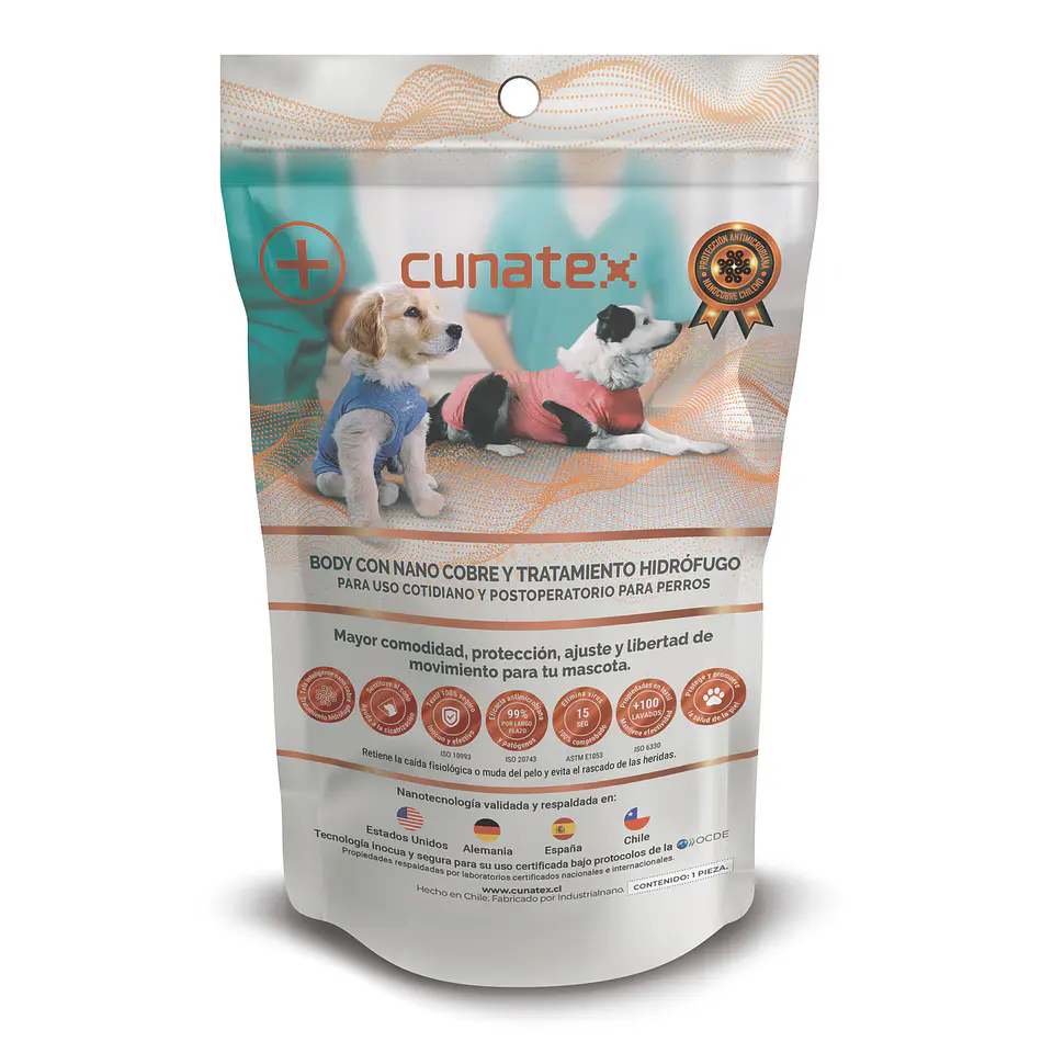 CUNATEX BODY DE COBRE PERRO T.1 2.5 a 3.5 kg 3