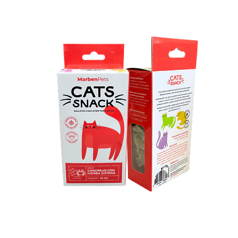 CATS SNACK GALLETAS CANGREJO CON HIERBA GATERA