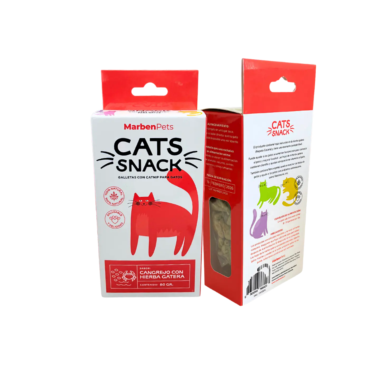 CATS SNACK GALLETAS CANGREJO CON HIERBA GATERA 1