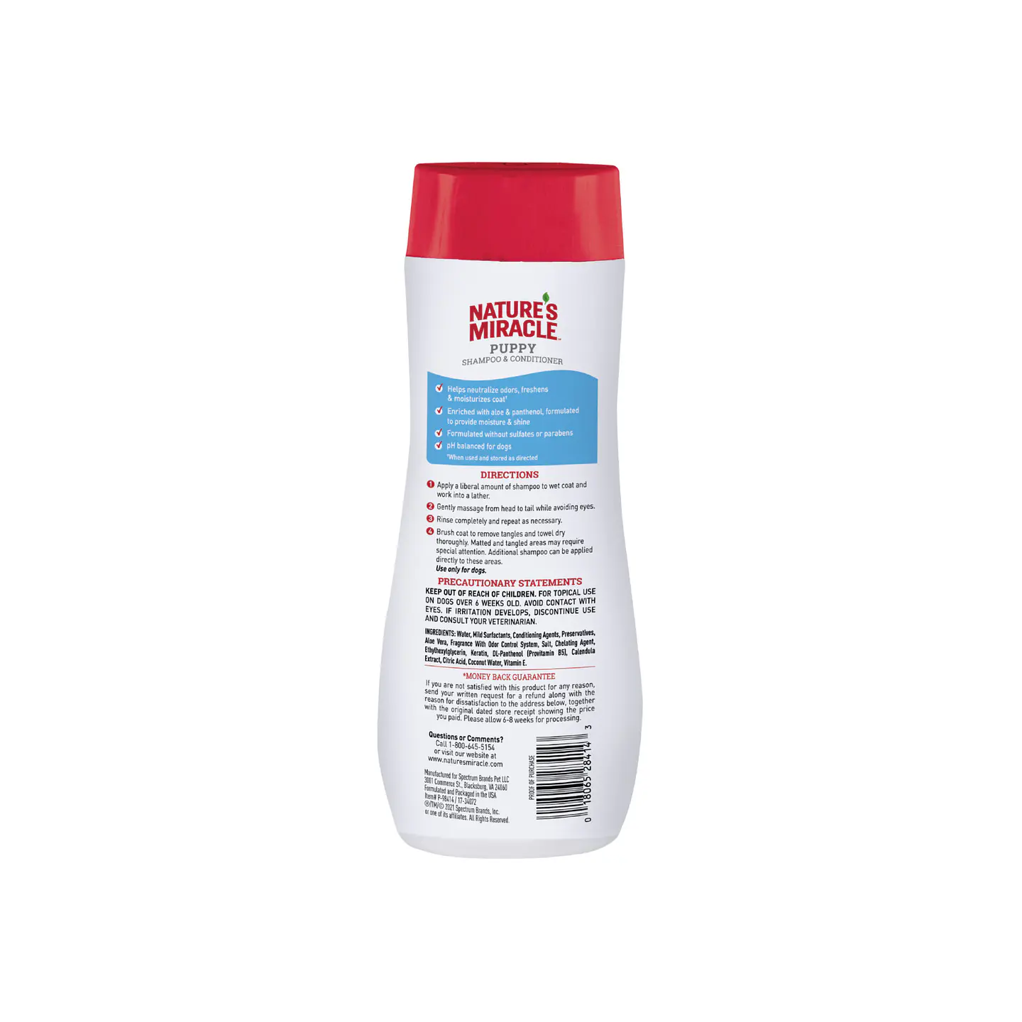NATURES MIRACLE SHAMPOO ACONDICIONADOR CACHORRO 473ml 2