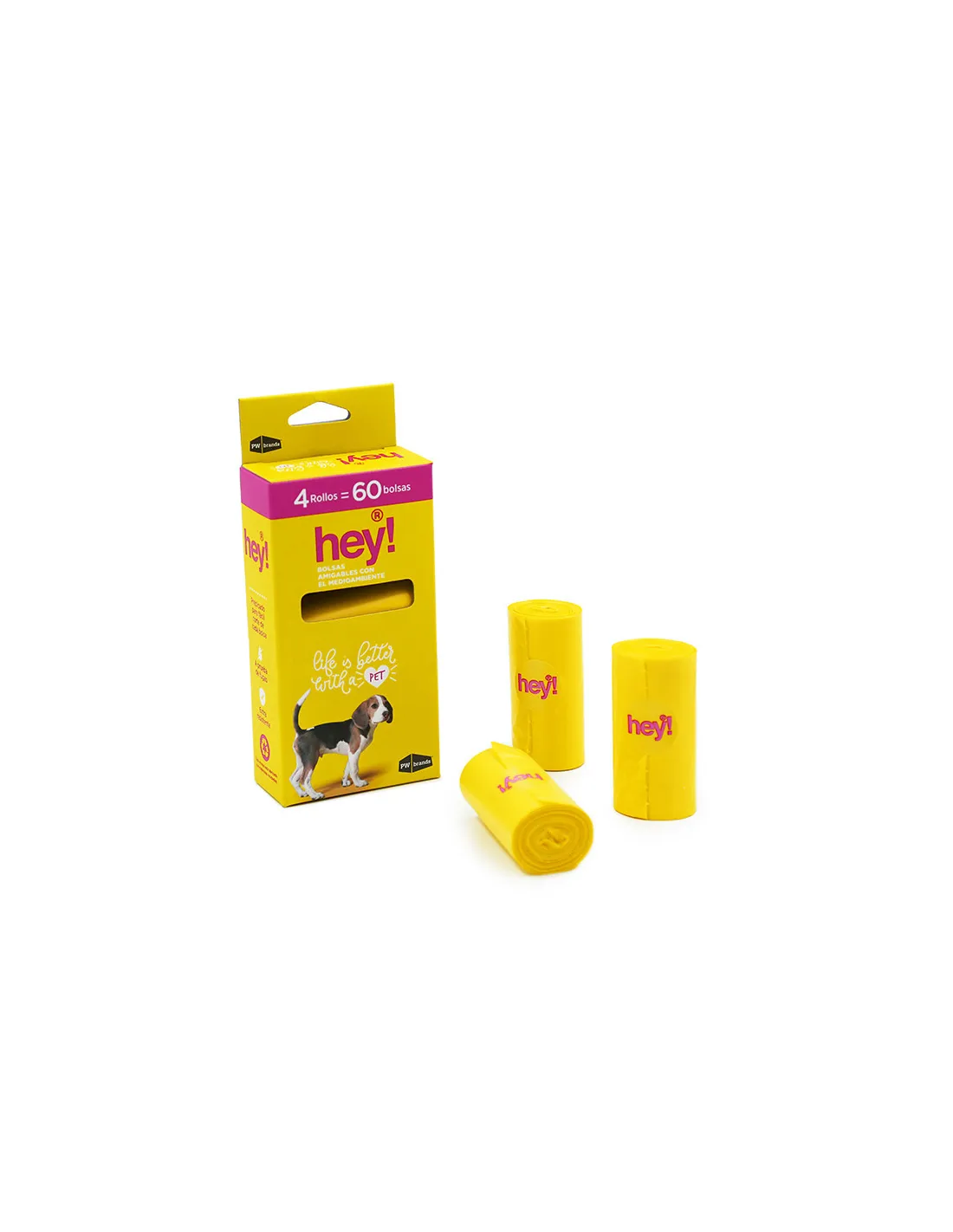 HEY! CAJA 4 ROLLOS BOLSA