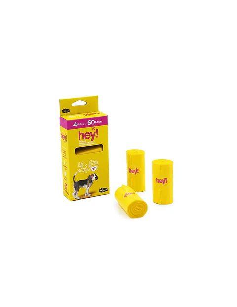HEY! CAJA 4 ROLLOS BOLSA