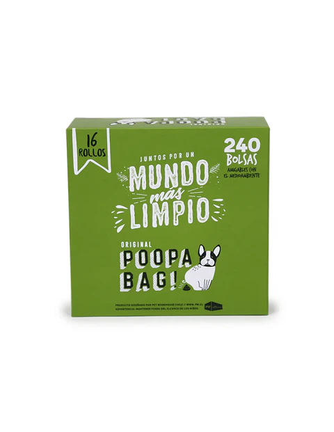 POOPA BAG BOLSA PACK 16 ROLLOS
