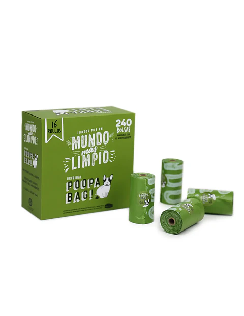POOPA BAG BOLSA PACK 16 ROLLOS