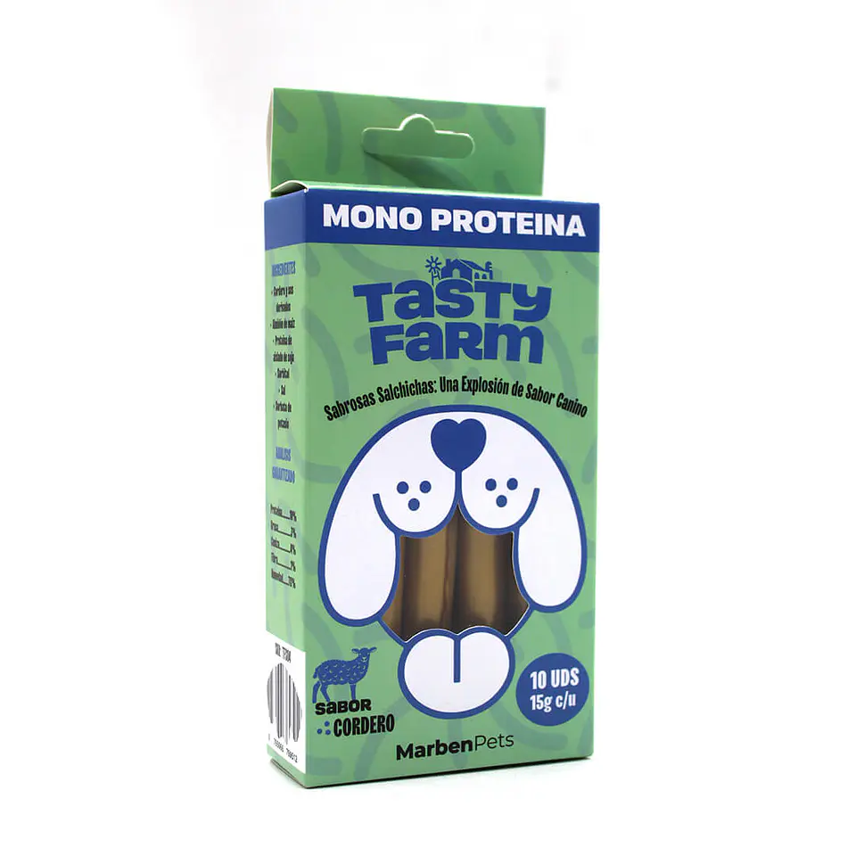 SNACK SALCHICHAS MONOPROTEICA CORDERO 10 UNI 1