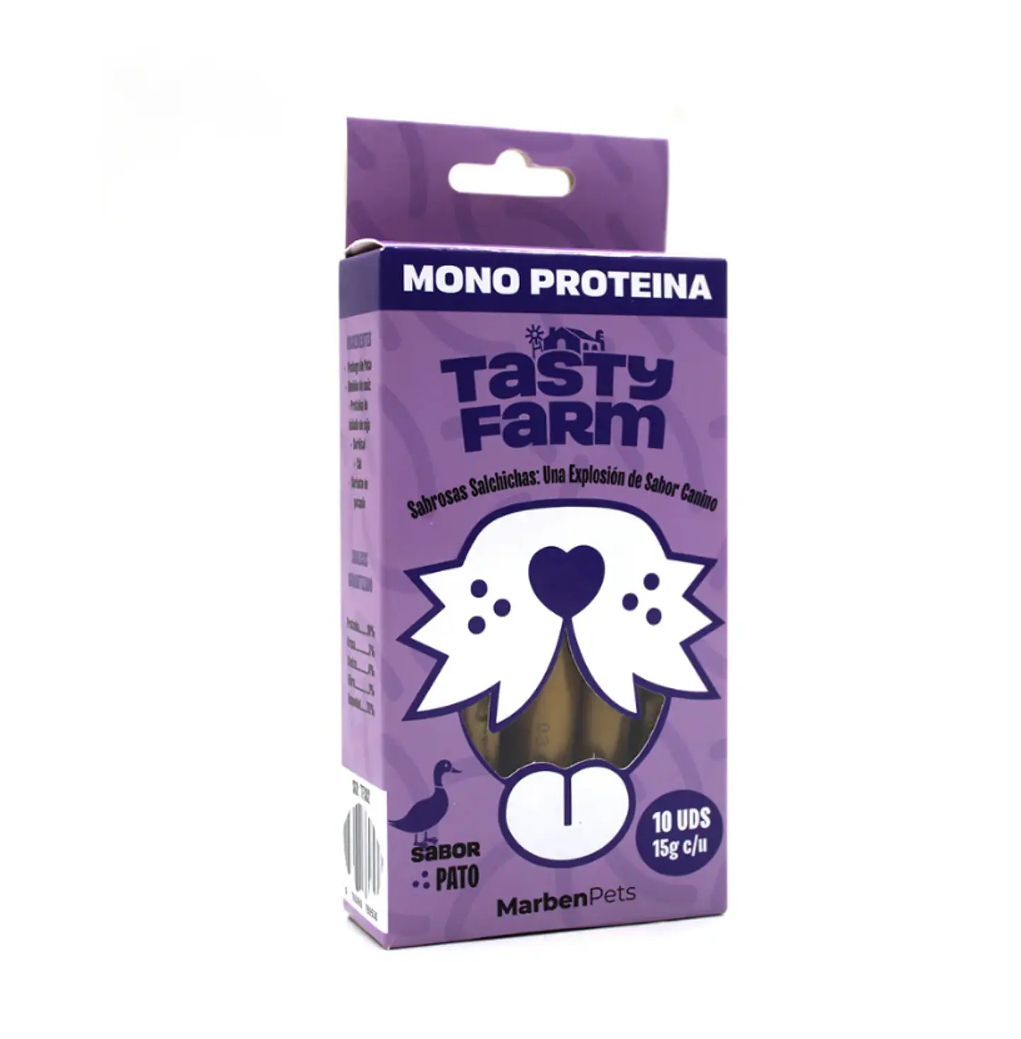 SNACK SALCHICHAS MONOPROTEICA PATO 10 UNI 1