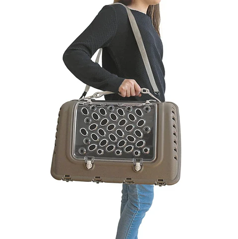 BOLSO TRANSPORTE PRATIKO 1 GRIS CON CORREA