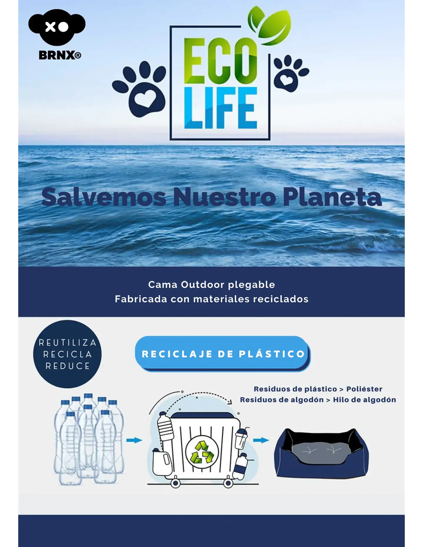 BRNX SOBRECAMA 100% DE BOTELA RECICLADA 7